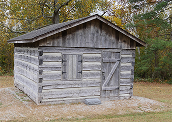 Cabin at Pigeon Roost Pioneer Settlement in Clark/Scott County Indiana